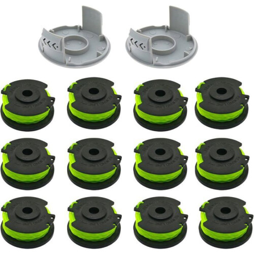 36V Trimmer Spool Line Replacement for RLT36B33 and RY36LT33A-0, 12 Spools + 2 Caps
