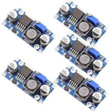 Lot de 5 modules convertisseurs abaisseurs de tension DC-DC 2596S 3A, régulateur de tension réglable 24 V vers 12 V (5 V / 3 V).