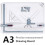 A3 Drawing Board with Parallel Motion, Adjustable Angle, Metric Scale 51 x 36.5 cm for Drafting 1