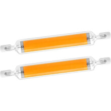 Ampoule LED R7S 78 mm 10 W blanc chaud 3000 K 500 lm, dimmable, linéaire, remplaçant les ampoules halogènes 40 W et 50 W, lot de 2