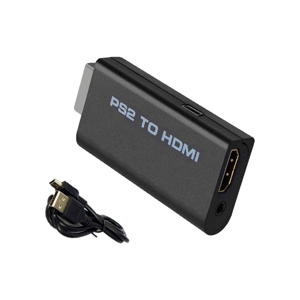 Ps2 To Hdmi Adapter, Av To Hdmi Video Converter For Playstation 2 With 3.5Mm Audio Output, Supports 480I 576I 480P 6132027146905