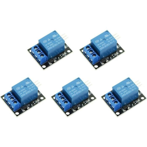 5 Pack 1 Channel 5V Relay Modules for Arduino PIC AVR DSP ARM Control Board