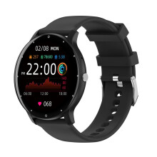(Black) Smart Watch Men Sports Fitness Watches Heart Rate Monitor Bluetooth Call IP67 Waterproof Sport Women Watches