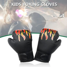 Boxhandschuhe – TEMPSA – Kinder – Atmungsaktives PU – Schwarz – 1 Paar