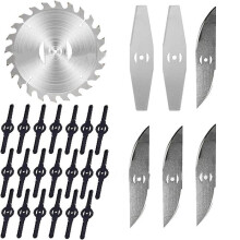Cordless Grass Trimmer Replacement Blade, Metal Electric Brush Cutter Spare Blade for Lawn Trimming