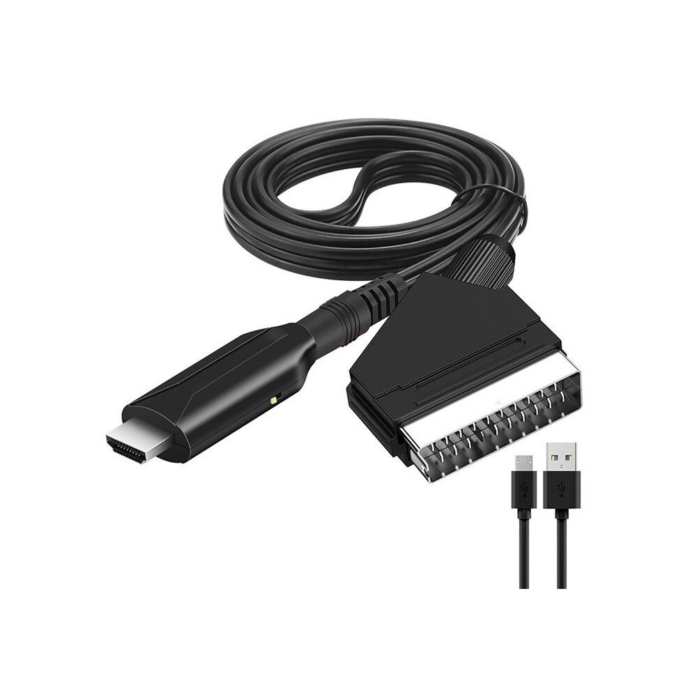 Scart To Hdmi Adapter Audio Video Converter For Dvd Player, Sky, Blu-Ray, Stb, Vhs, Xbox, Ps3 7845409370100