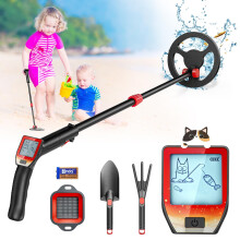 Metal Detector for Kid, Lightweight & Adjustable Height Waterproof Coil and Sound Indication, LCD Display