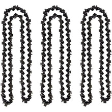 Set of 3 50 cm Chainsaw Chains 0.325" 1.5 mm 76 Drive Links for Timberpro 62CC and Hyundai