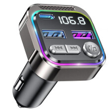 Émetteur FM Bluetooth pour voiture, adaptateur allume-cigare, chargeur rapide USB-C QC PD 36 W, adaptateur autoradio