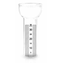 Verre de rechange pour pluviomètre à motif grenouille, souris et corbeau, échelle jusqu'à 35 mm/m², usage extérieur (jardin).