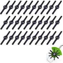 Lot de 30 lames de rechange en plastique pour tondeuses à gazon, lames de coupe durables