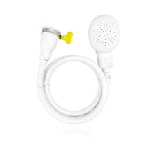 White Pet Shower Head, Portable Shower Sprayer with Hose