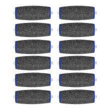 12 Pack Extra Coarse Pedi Roller Refills, Replacement Heads Compatible with Pedi Refi QAQ