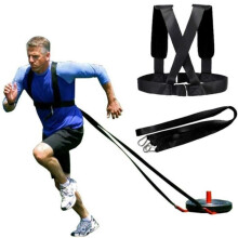 Resistance Sled Harness Kit for Physical Training, Durable Pull Rope, Adjustable Fitness Workout Equipment