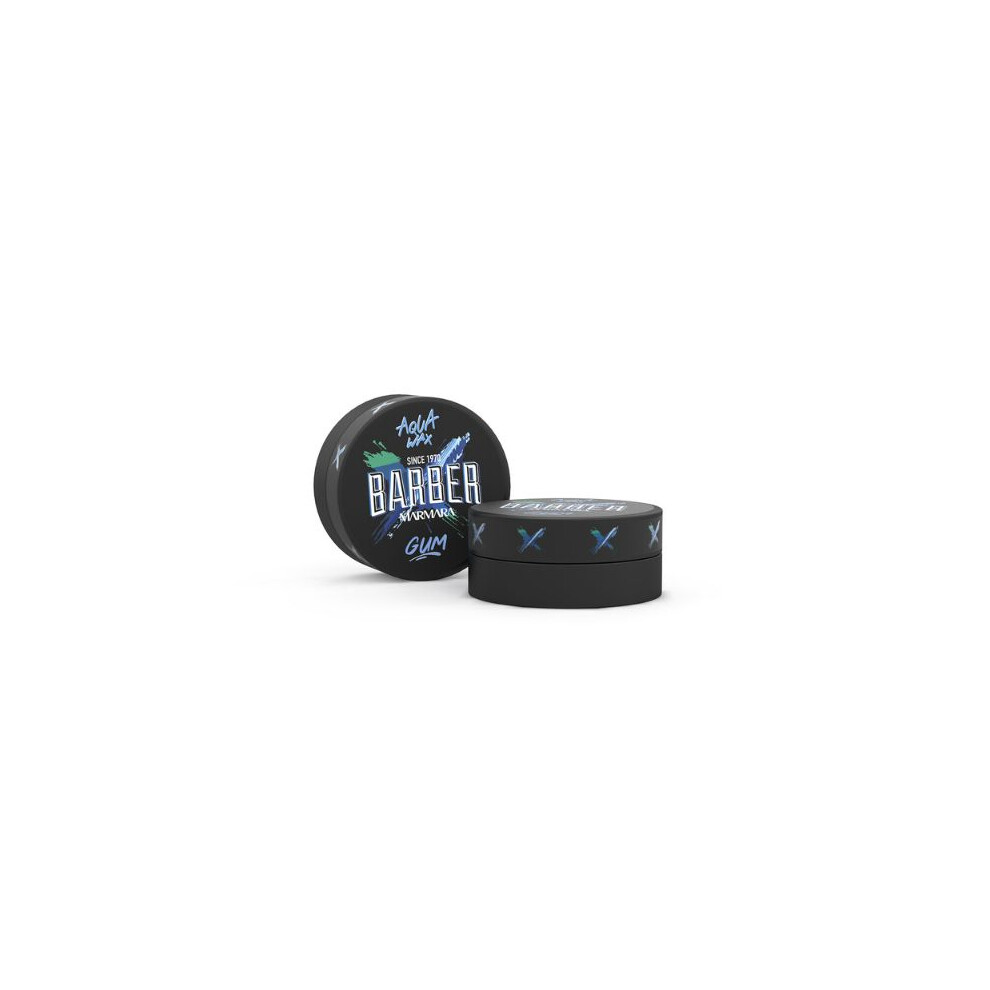 Barber Marmara Men's Clear Aqua Hair Wax Gum Strong Hold & Shine 150Ml In - Image 5