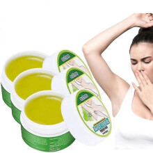 3-pakning luktkrem for armhulen, langvarig deodorant og antiperspirant for underarmen, fjerner svette og vond lukt for føtter og hudpleie