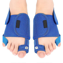 Pink Hammer Toe Corrector & Little Toe Splint, Strong Support Thumb Eversion, Blue PU Silicone Arch Pad, 1 Pair (Transparent)