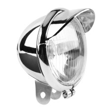 Universeller Motorradscheinwerfer, 12V universeller Retro-Motorradgrillscheinwerfer, Frontscheinwerfer, Zusatzscheinwerfer, kleiner Nebelscheinwerfer