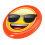 Emoji Emoji Sunglasses Face Frisbee 2