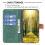 Xiaomi Redmi A2 Wallet Case, High Quality, Shockproof Protective Sleeve, Green 4