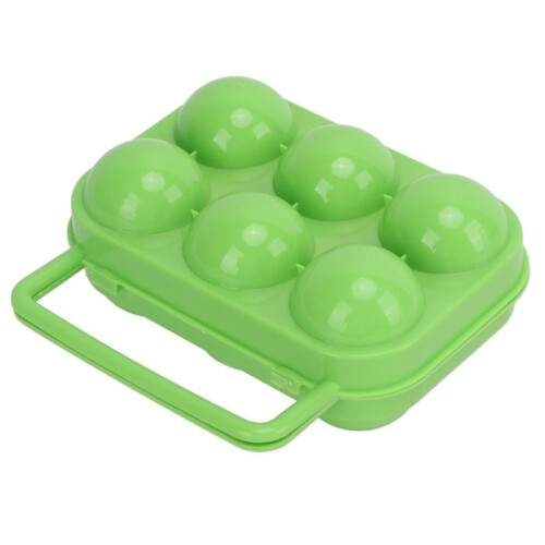 Portable ABS egg box with 6 compartments for outdoor and indoor egg storage 1