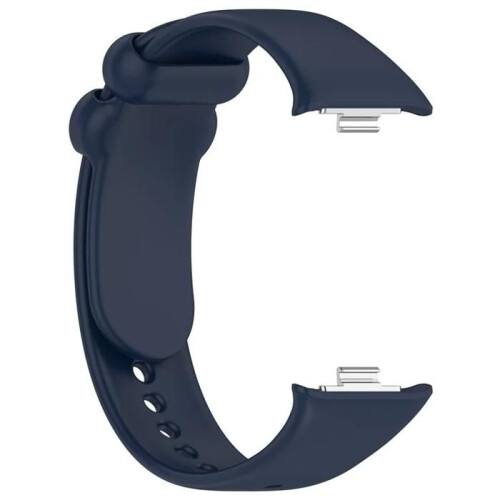 Βραχιόλι για Xiaomi Redmi Watch 4 / Mi 8 Pro, Λουράκι Σιλικόνης με Μαύρη Αγκράφα 2
