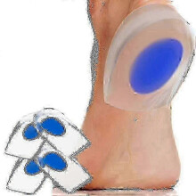 Semelles orthopédiques en gel de silicone pour le soulagement de la tendinite d'Achille (lot de 4) - Unisexe