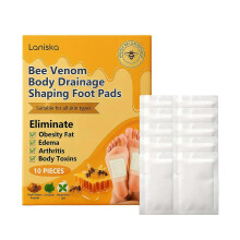 Moisturizing Bee Venom & Turmeric Foot Pads for Skin Elasticity & Fat Metabolism Boost