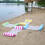 (Yellow stripes) Inflatable Hammock Pool Water Play Folding Lounger Floating Bed Mesh Float Raft 4