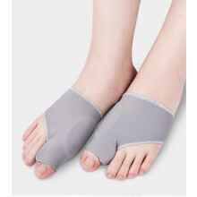 Bunion Corrector & Big Toe Separator for Men and Women, Hallux Valgus Socks, Grey (M)