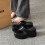 (Black 35) 10CM Platform Flip Flops Toe Post Wedge Sandals for Women 3