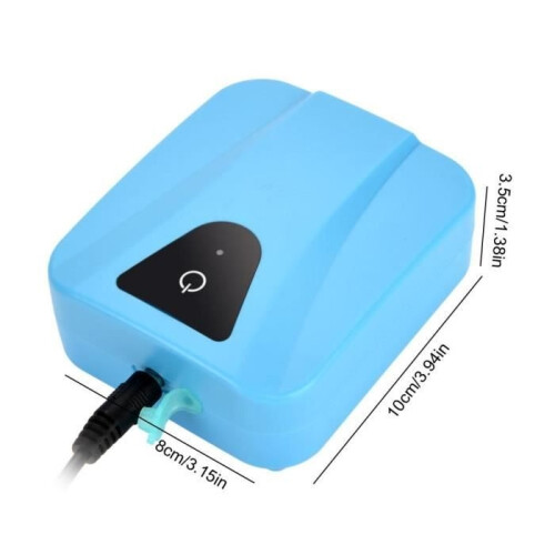 Solar-powered oxygenator - Unspecified - Aquarium air pump - 3600mAh - Waterproof - Blue 1