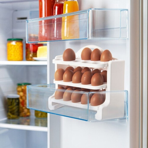 VILDE Egg Box 30 eggs - 3 levels - made of durable plastic - practical and reusable. 1