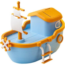 Piratenschip spaarpot, kinderspaarpot, spaarpot voor een babyshower, spaarpotten voor kinderen, woondecoratie