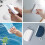 Window Squeegee, Hanging Shower Squeegee, Silicone Wiper, Glass Scraper, for Mirror, Window, Kitchen, Bathroom 3