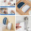Window Squeegee, Hanging Shower Squeegee, Silicone Wiper, Glass Scraper, for Mirror, Window, Kitchen, Bathroom 4