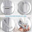Magnetic curtain ties - Silver - 4 pieces - Creative design - Indoor use 3