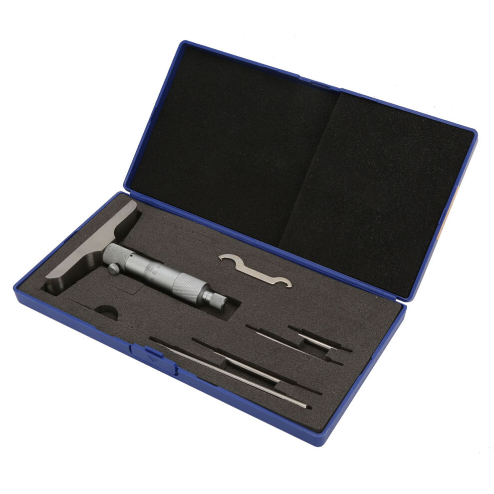 Depth Micrometer 0-100mm with Lock