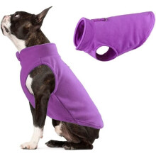 Warme winterjas voor honden, thermische winterkleding voor kleine, middelgrote en grote honden, paars - maat L.