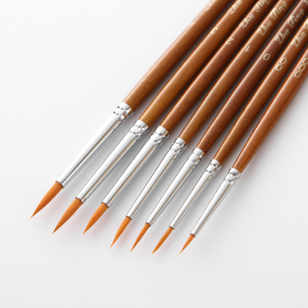 Fine Point Paint Brushes 7pcs Set