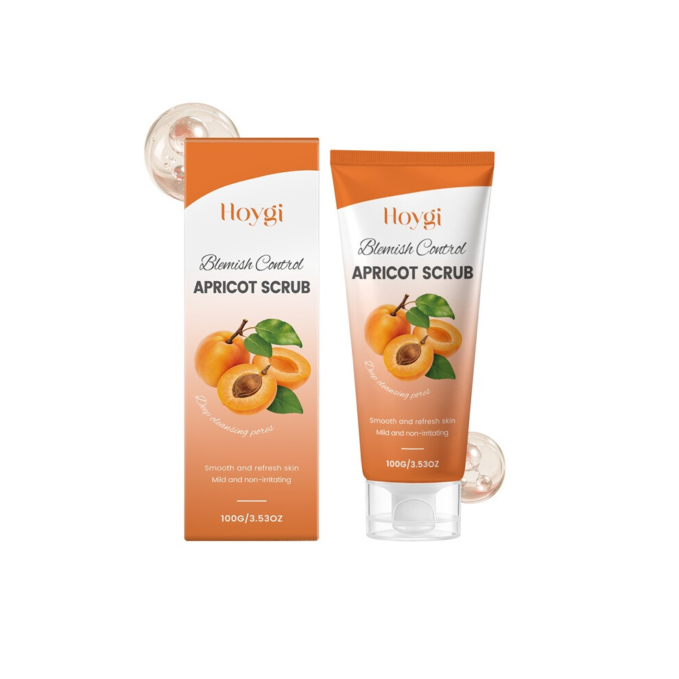 Yeepano Apricot Cleansing Scrub Mild, Moisturizing Cleansing, Refreshing, Non-Tightening, Soft And Delicate Facial Cleansing