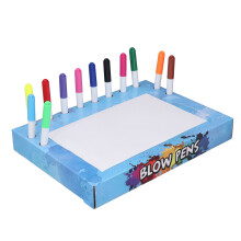 Kinder-Blasestifte Ozean-Typ fluoreszierend, 8 Vorlagen