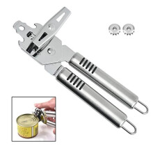 Lot de 10 ouvre-boîtes, ouvre-bocal de cuisine ANNEFLY en acier inoxydable robuste, ouvre-bouteille manuel à bord lisse, durable et