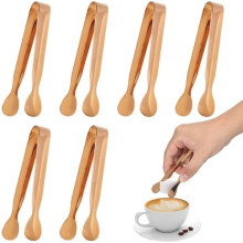 6-delige ijstangenset, 10 cm roestvrijstalen suikertang, multifunctionele serveertang voor snoepbar, bruiloft, keuken