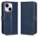 Leather Case for iPhone 14 Plus 6.7" - NOBRAND - Blue Hexagonal Pattern - Soft Case - Magnetic Closure 2