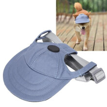 Hoed, Zonnehoed voor huisdieren, Kleine puppyhoed, Hondenhoed, Blauw, Medium, HB013