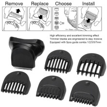Scheerkop/trimmer - Braun - Serie 3 - Compatibel met modellen 380s-4, 3040, 3045 - Inclusief 5 opzetkammen