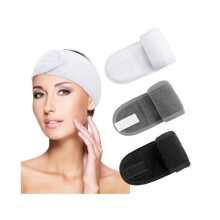 Spa-hoofdband - Set van 3 - Verstelbaar - Zelfklevend - Voor make-up en gezichtsreiniging