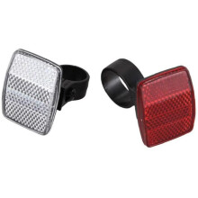 Fietsreflectoren, voor- en achterreflectoren voor stuur en zadel, 30,4 mm, 2 stuks