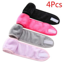 Wasbare make-up hoofdband met klittenbandsluiting voor spa, yoga, sport, make-up en gezichtsverzorging.